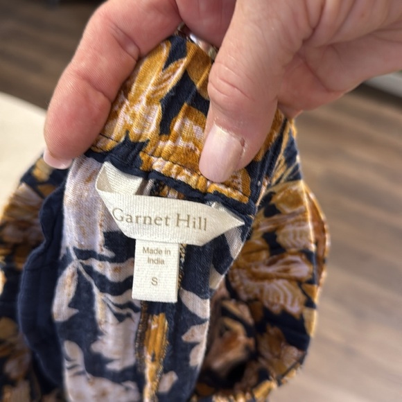 Garnet Hill Ahra Organic Cotton Trousers Size Small - Picture 10 of 16